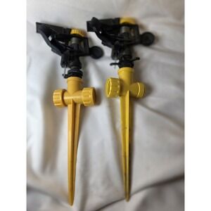 Lot of 2 Gilmour Impulse Sprinklers (933PSGF) Tested Working Lawn Watering